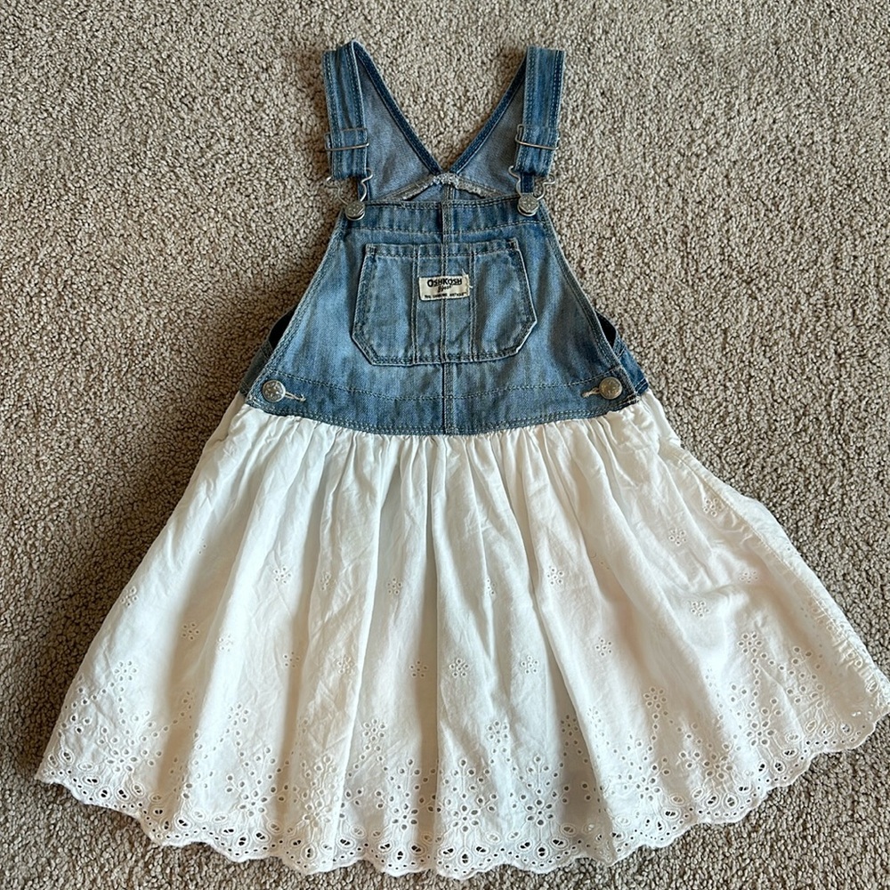 Osh Kosh Denim Eyelet Jumper